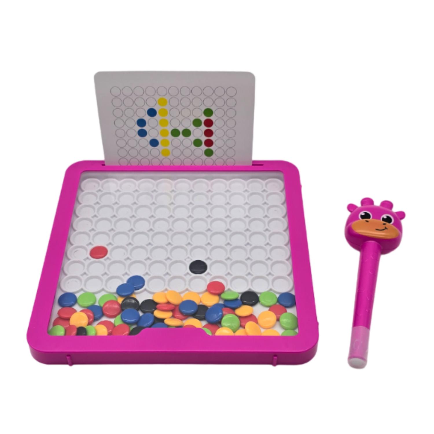PIZARRA MÁGICA DIBUJO MAGNÉTICO NIÑOS DIDÁCTICOS ROSA - 4