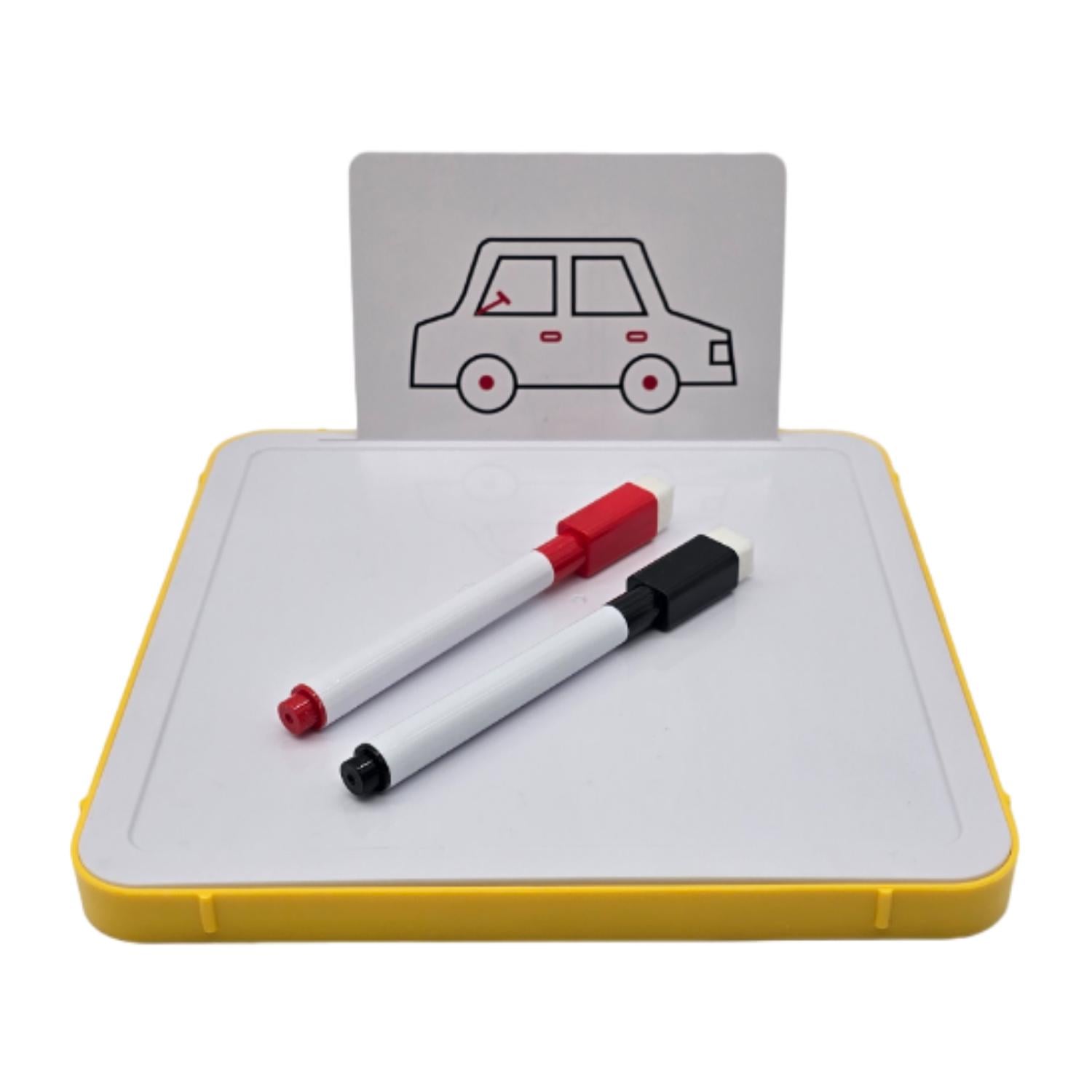 PIZARRA MÁGICA DIBUJO MAGNÉTICO NIÑOS DIDÁCTICOS AMARILLO - 3