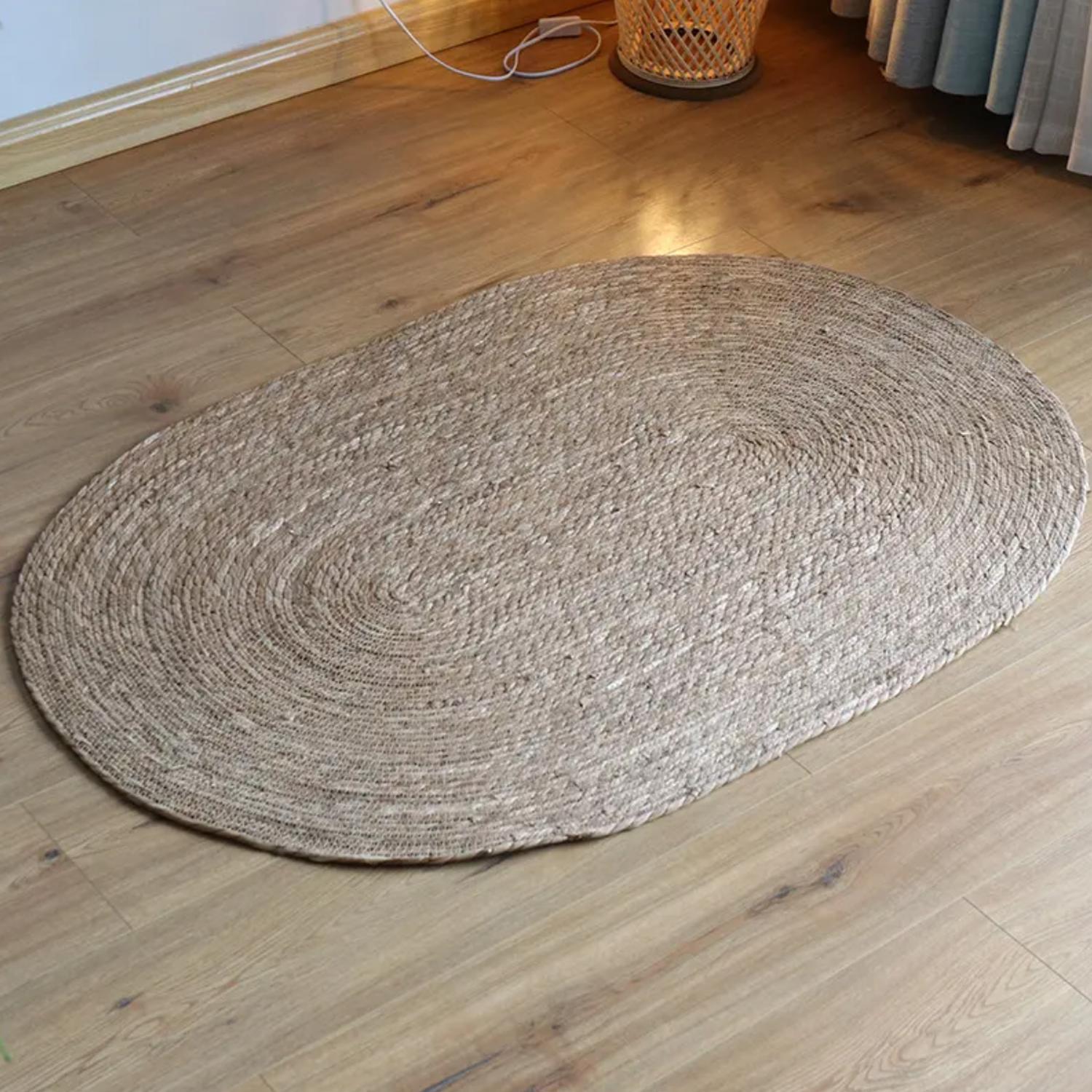 ALFOMBRA M YUTE TRADICIONAL NATURAL RUSTICA OVALADA - 3