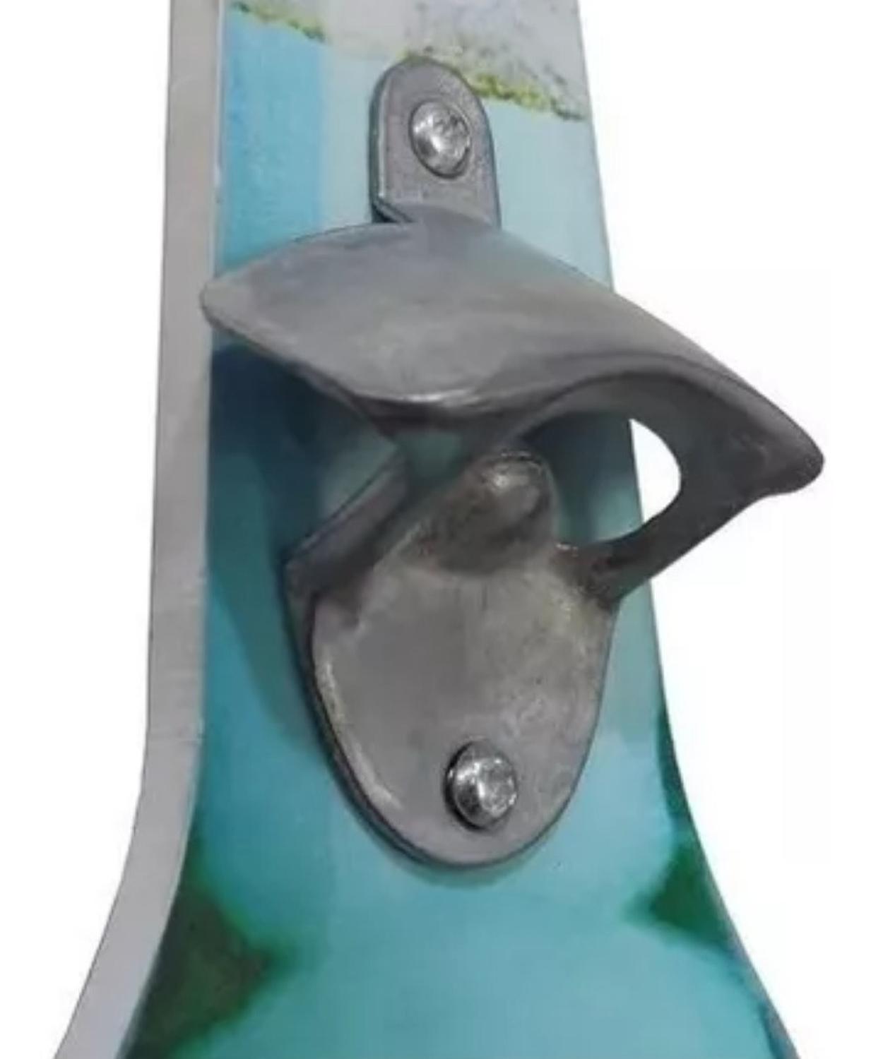 ABRIDOR BOTELLAS ABRIDOR DECORATIVO PARED HOGAR BAR TERRAZA MADERA ROSADO - 2