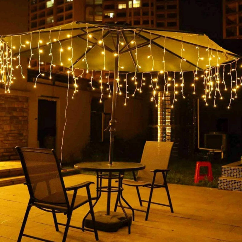 CASCADA LUCES LED CORTINA NAVIDAD BODA MATRIMONIO FIESTAS - 4