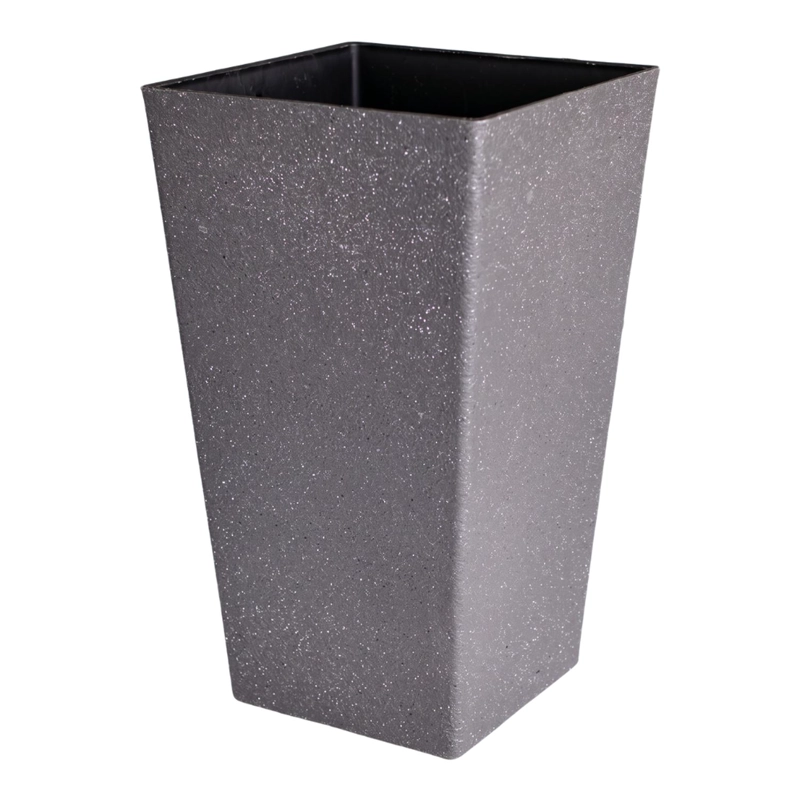 MACETERO PLASTICO ALARGADO PREMIUM BASE CUADRADA CONICA - 1