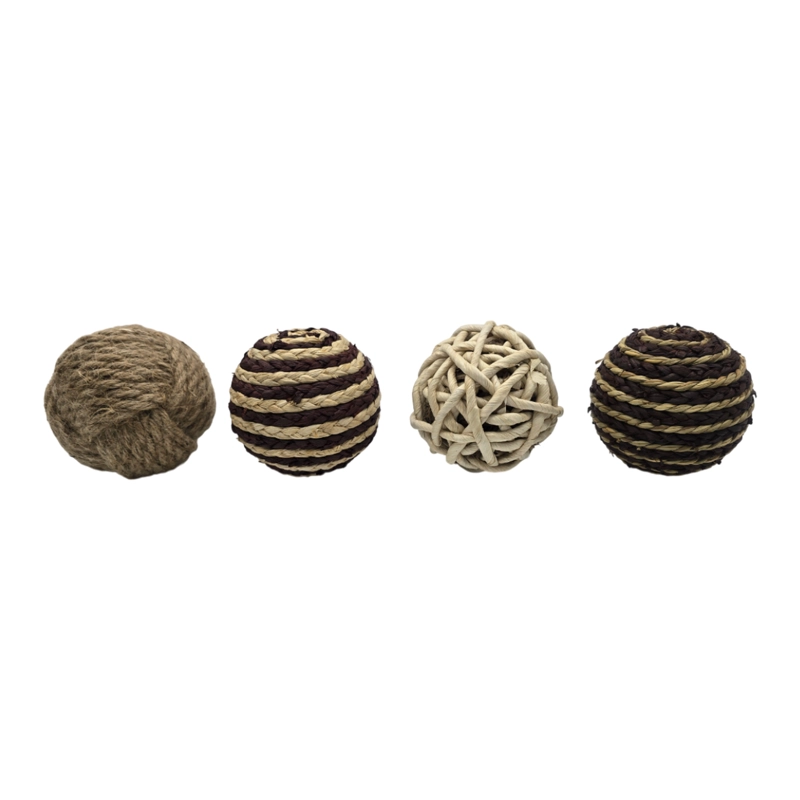 ESFERA DE YUTE CUERDA PARA DECORACION PELOTA DE YUTE CAFE - 4