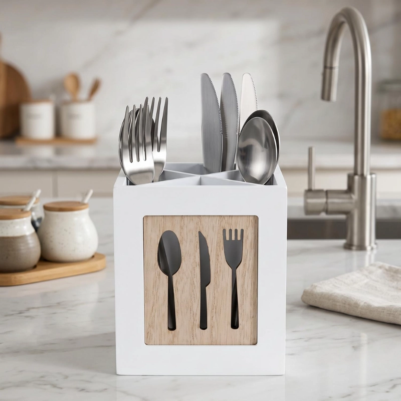 ORGANIZADOR DE SERVICIOS CUBIERTOS DE COCINA PORTA SERVICIOS - 3
