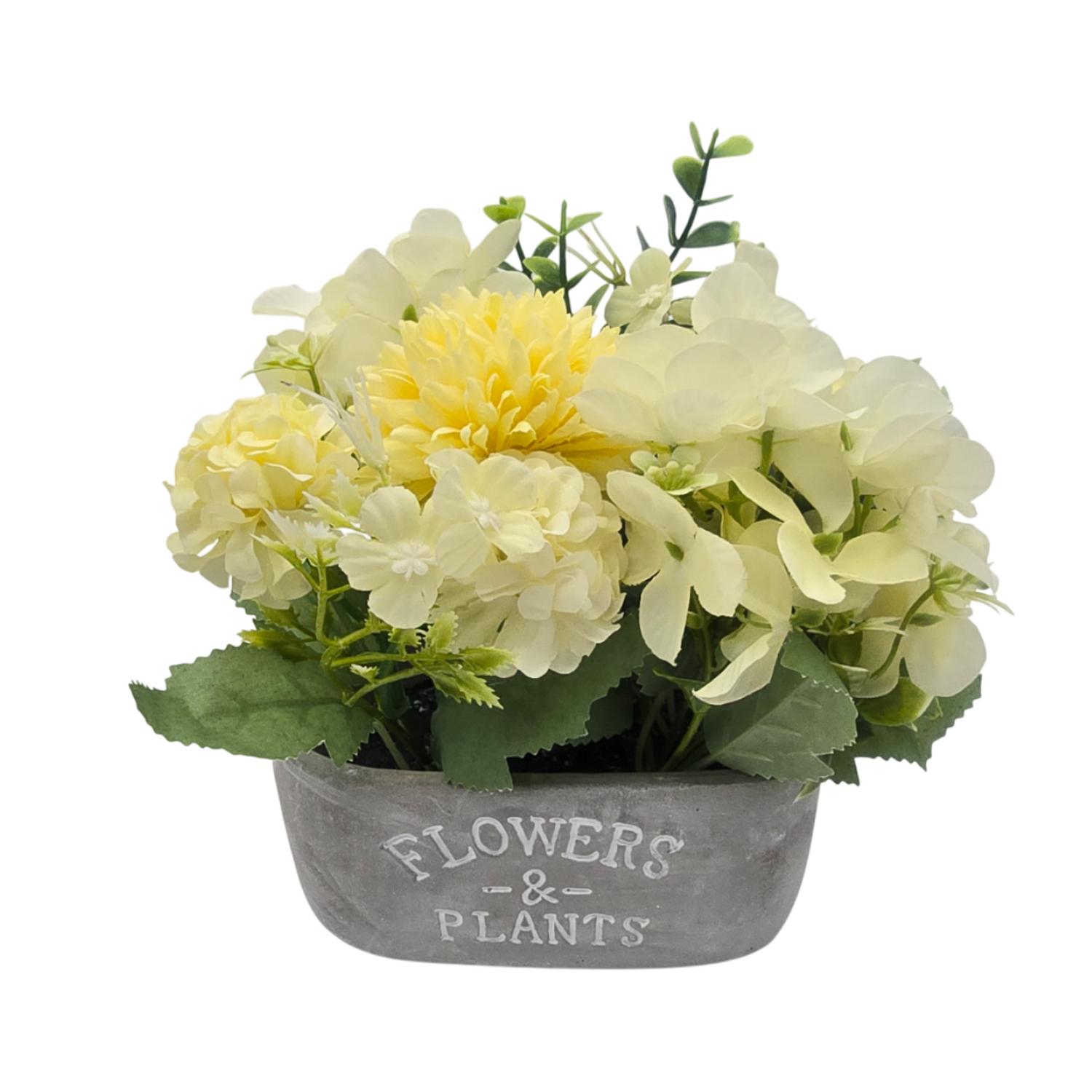 PLANTA ARTIFICIAL MACETERO DE CEMENTO FLOWERS AND PLANTS - 4