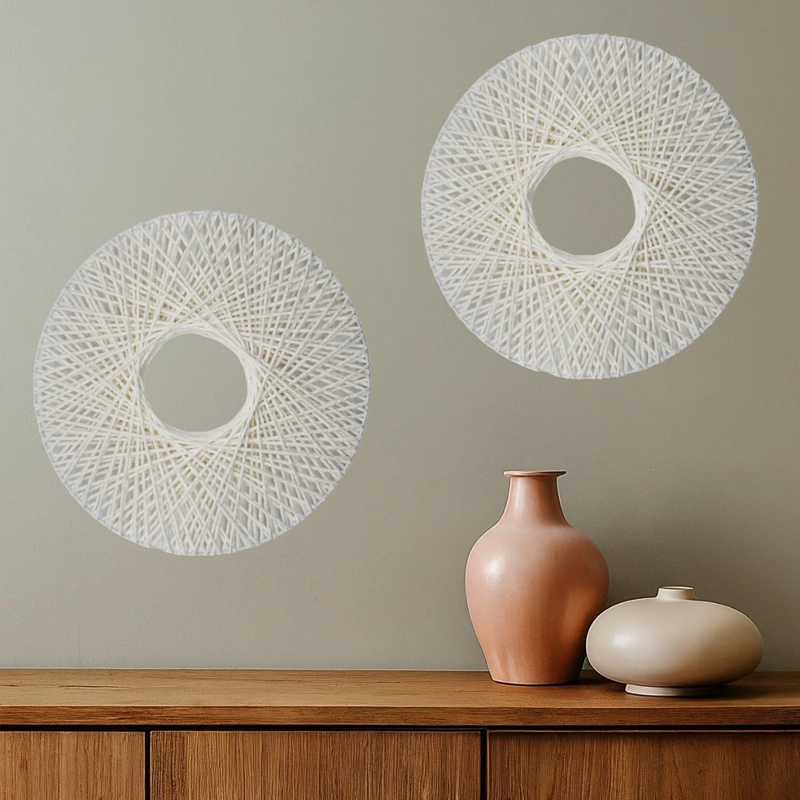 CIRCULO DE DECORACION COLGANTE HECHO A MANO LIVING TERRAZA P - 2