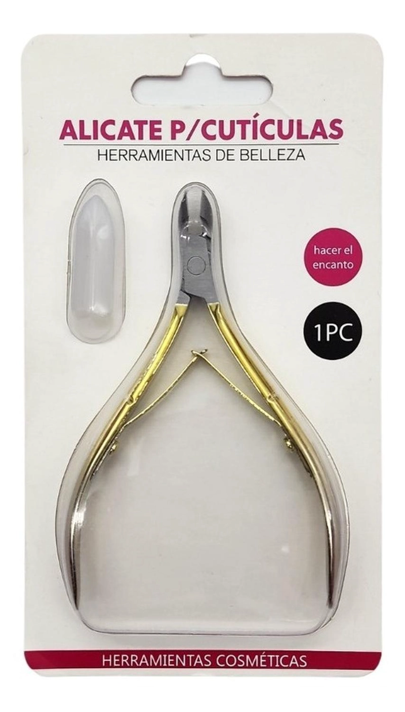 CORTA CUTICULAS PARA MANICURA MANOS TIPO ALICATE TAMAÑO TAMANO UNICO DORADO - 3