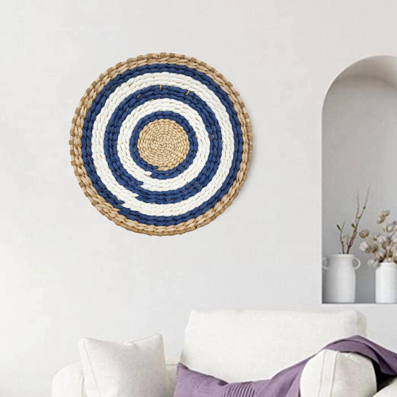 CIRCULO DECORACION DE MIMBRE PARA PARED CASA TERRAZA VARIADO - 2