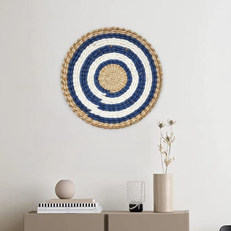 CIRCULO DECORACION DE MIMBRE PARA PARED CASA TERRAZA VARIADO - 3