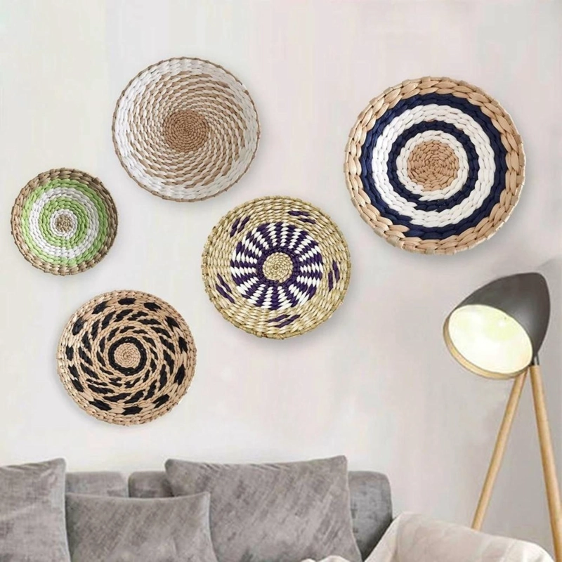 CIRCULO DECORACION DE MIMBRE PARA PARED CASA TERRAZA VARIADO - 7