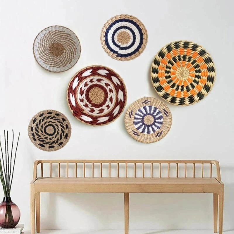 CIRCULO DECORACION DE MIMBRE PARA PARED CASA TERRAZA VARIADO - 8