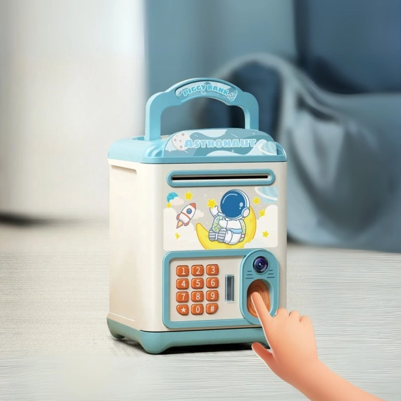 ALCANCIA ELECTRONICA DISEÑOS KAWAII CAJA FUERTE PORTATIL - 2