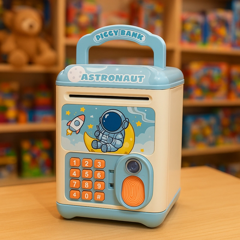 ALCANCIA ELECTRONICA DISEÑOS KAWAII CAJA FUERTE PORTATIL - 3