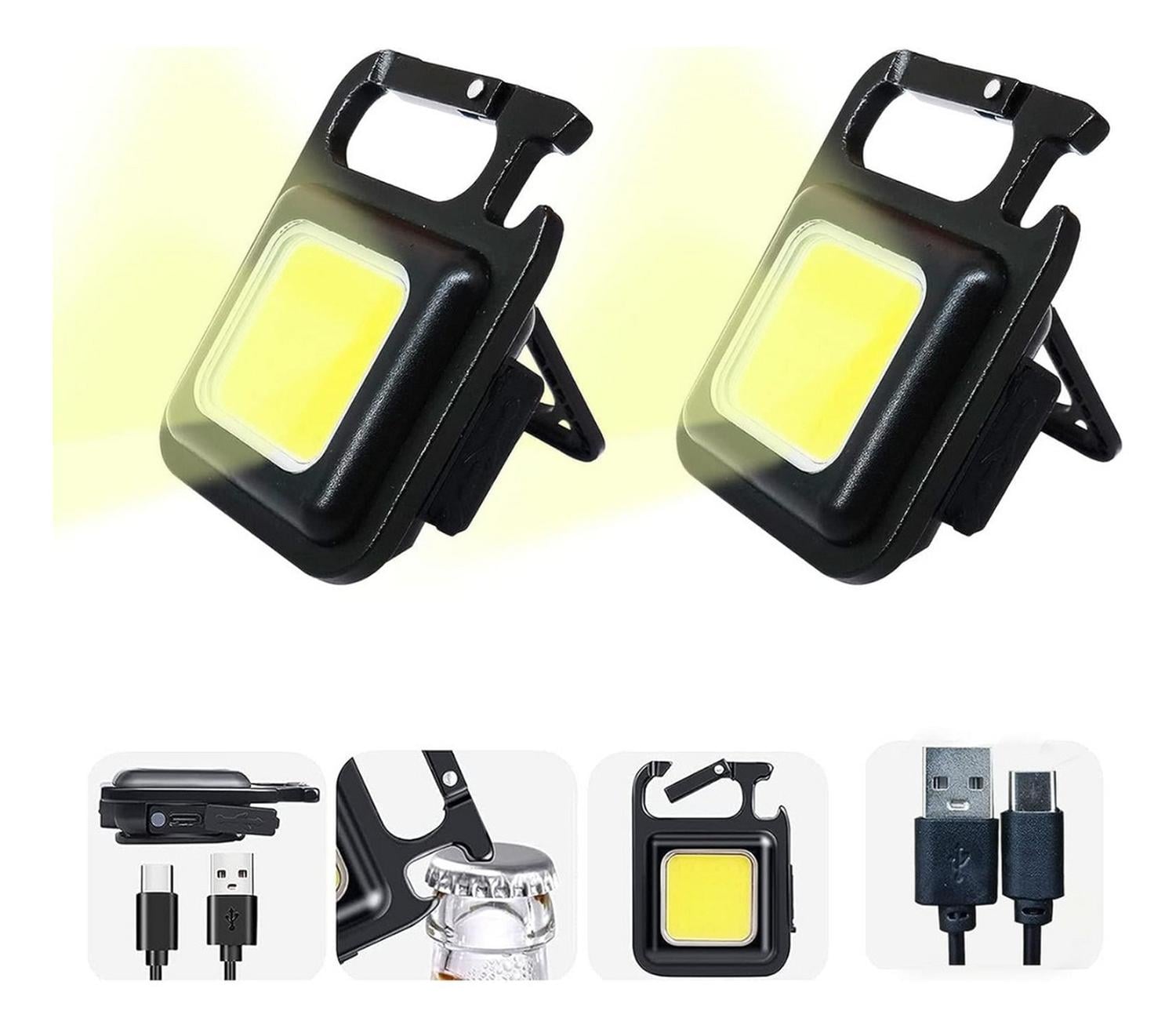 LLAVERO LINTERNA LED RECARGABLE CON DESTAPADOR MULTIFUNCION - 3
