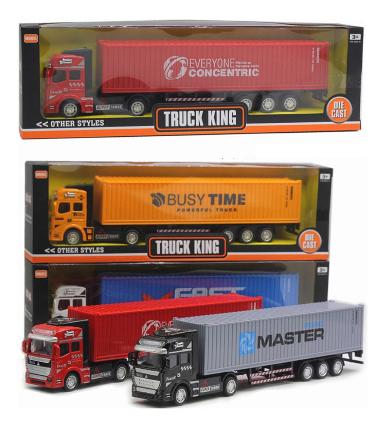 CAMION CONTENEDOR ALEACION 1:48 MODELO COCHE JUGUETE CONTAINER - 6