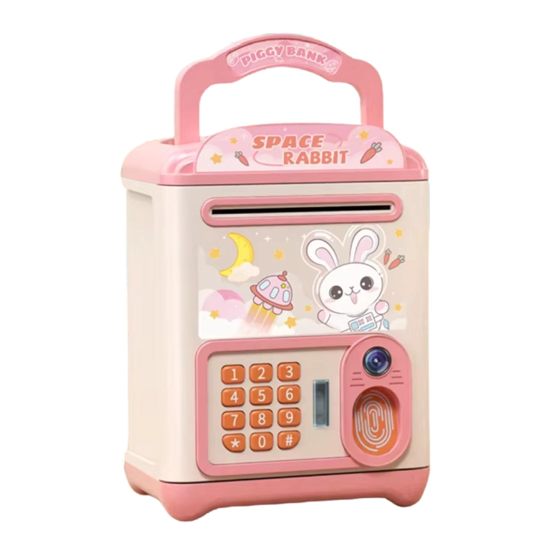ALCANCIA ELECTRONICA DISEÑOS KAWAII CAJA FUERTE PORTATIL - 1