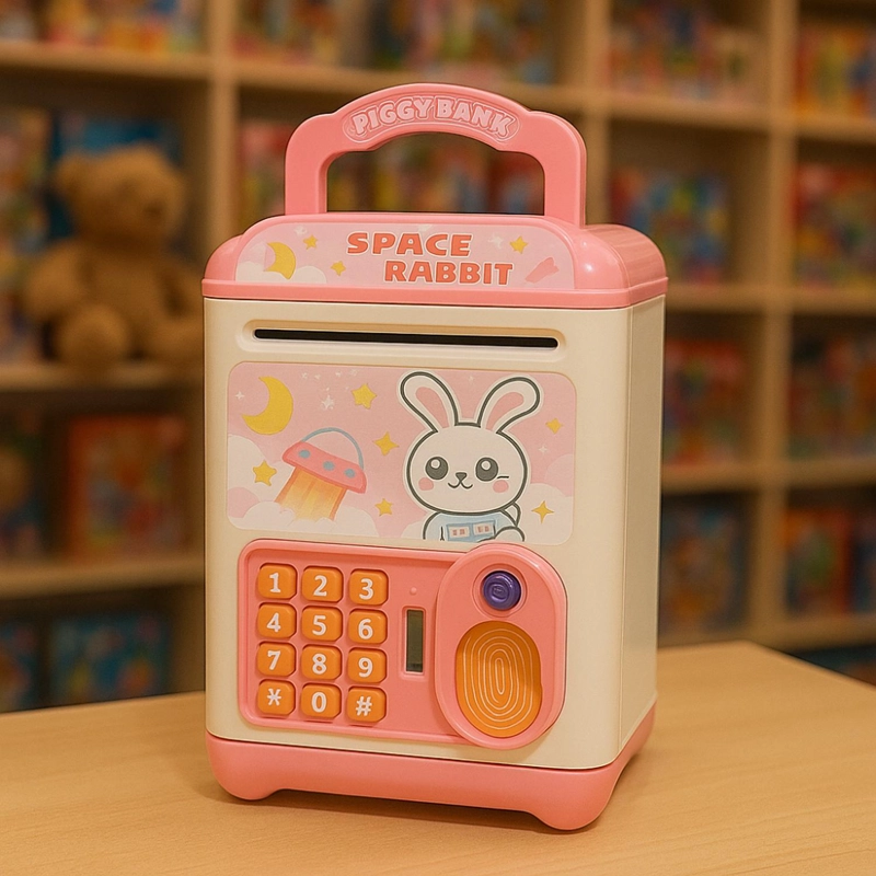 ALCANCIA ELECTRONICA DISEÑOS KAWAII CAJA FUERTE PORTATIL - 3