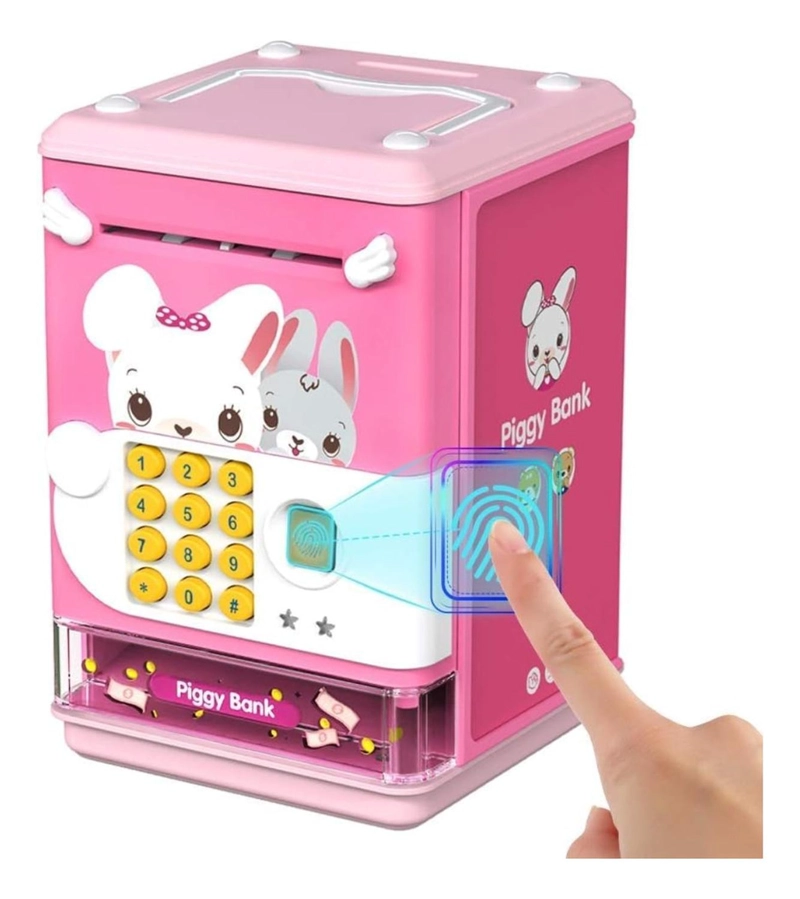 ALCANCIA ELECTRONICA DISEÑOS KAWAII CAJA FUERTE PORTATIL - 5