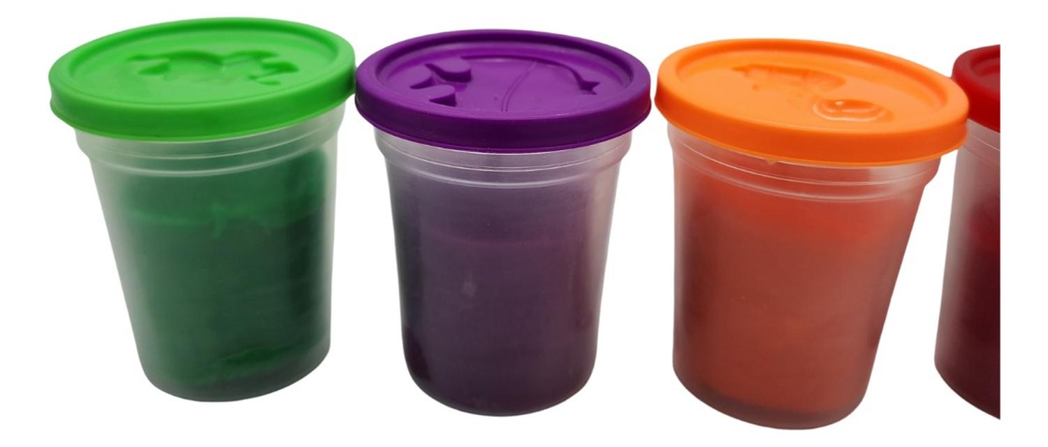 SET DE MASAS CAJA GRANDE 6 COLORES 12 UNIDADES PLASTICINA - 4