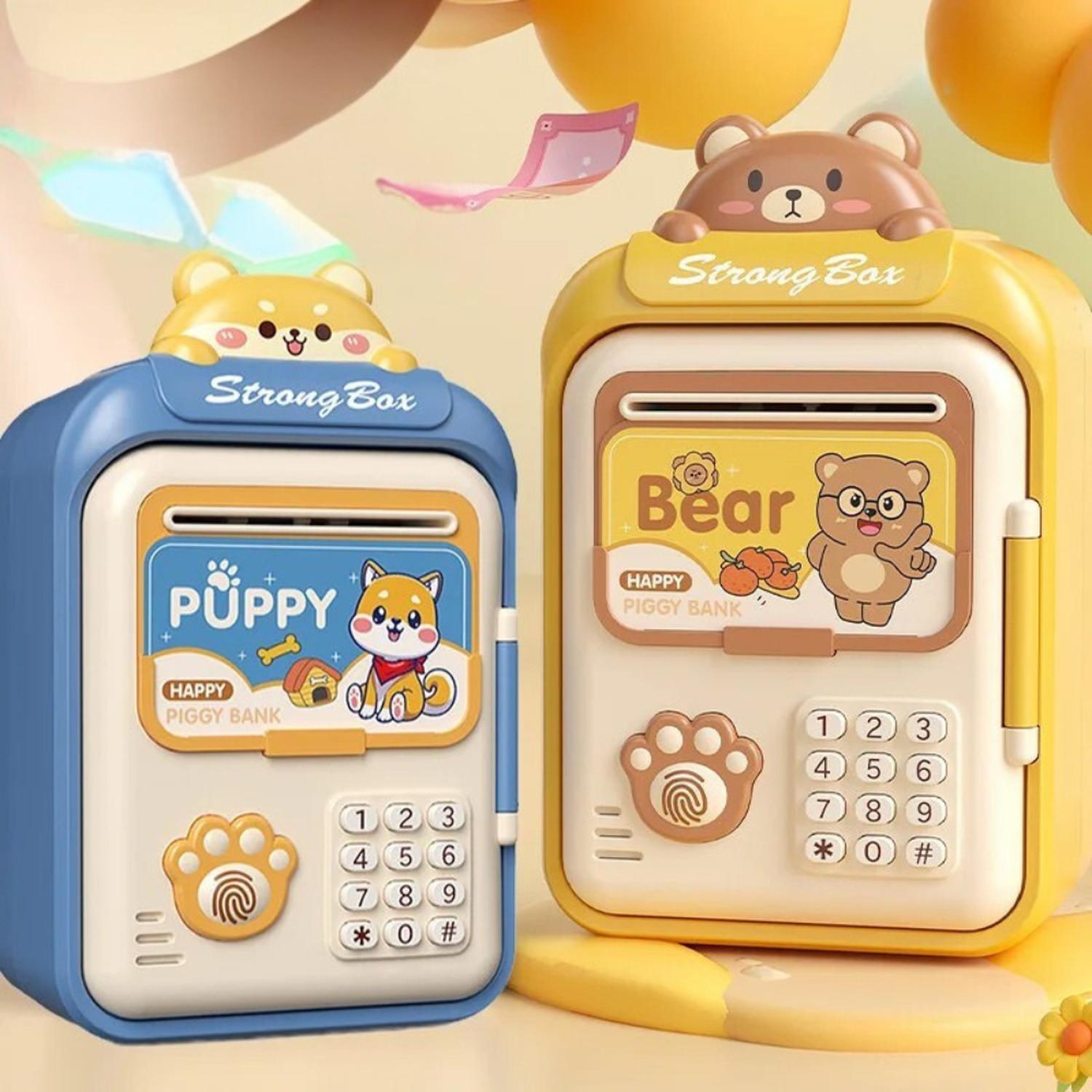 ALCANCIA GATO CAJA FUERTE KAWAII CONTRASEÑA SONIDO Y HUELLA - 4