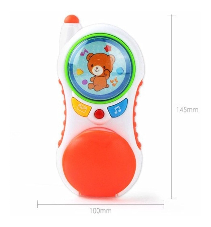 TELE FONO CELULAR BEBE JUGUETE FONO LUZ SONIDOS Y BOTONES - 5