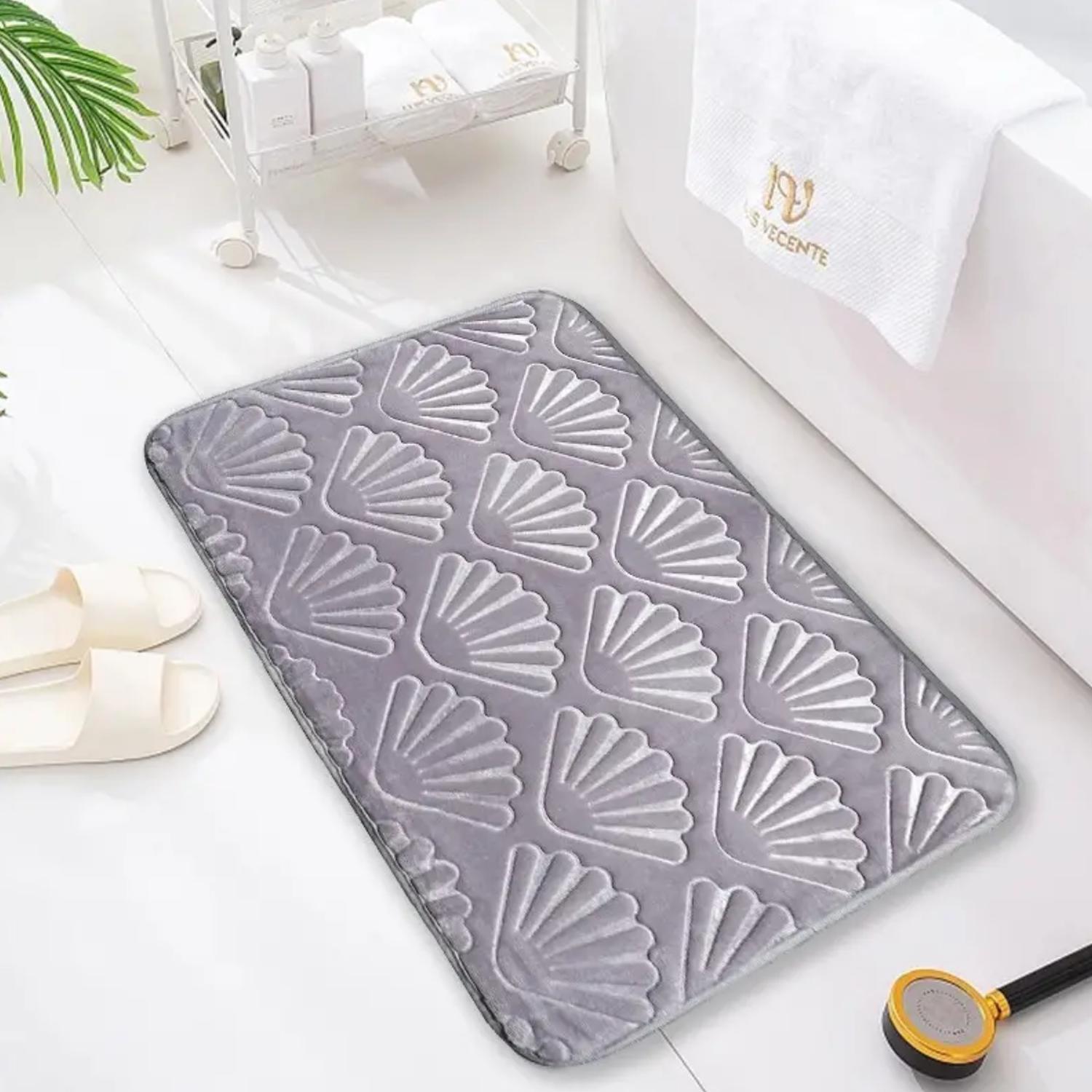 CONJUNTO DE 3 ALFOMBRA DE BAÑO SUAVES ABSORVENTES DISEÑO MAR - 2