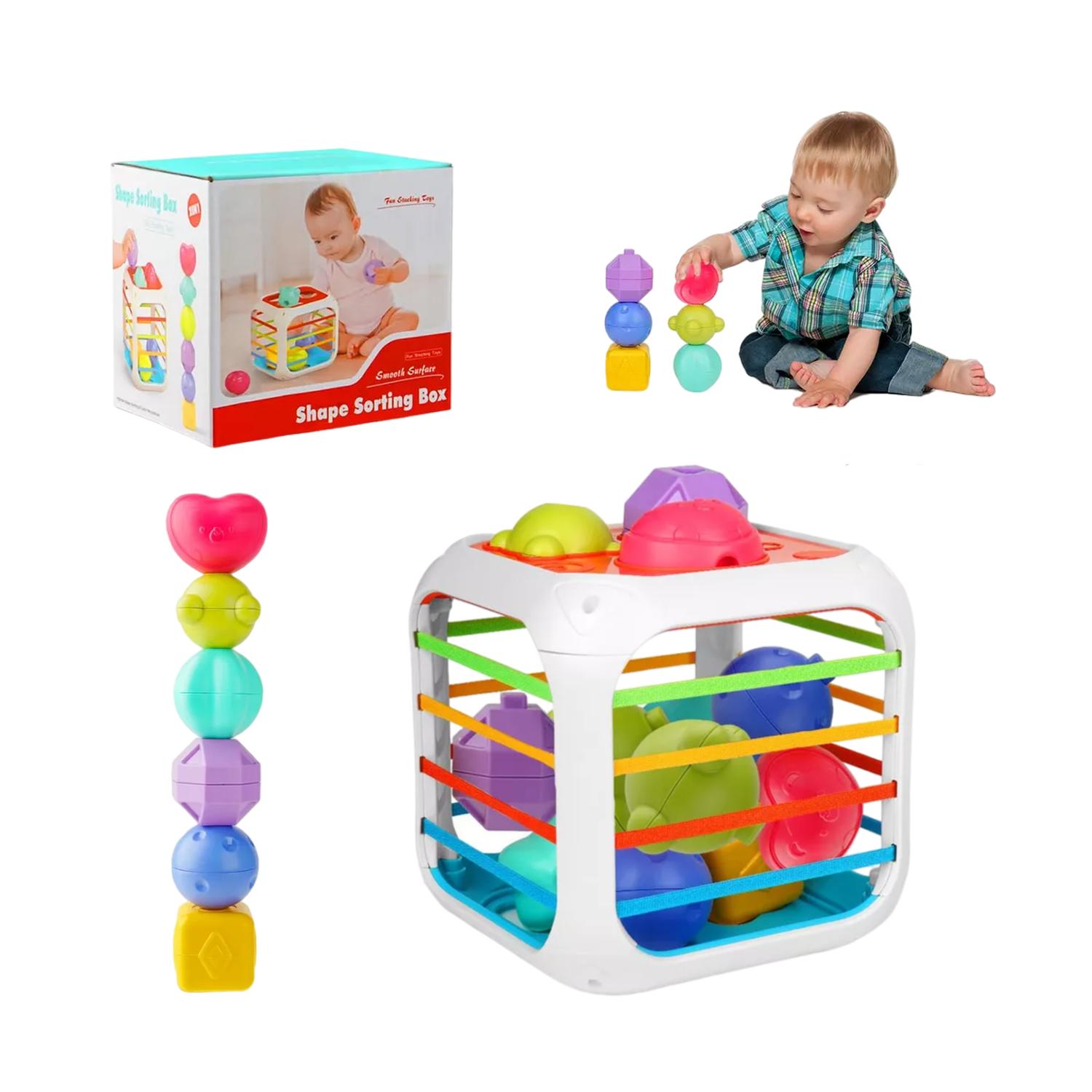 CUBO SENSORIAL DE CLASIFICACION CREATIVO EDUCATIVO BEBE - 2