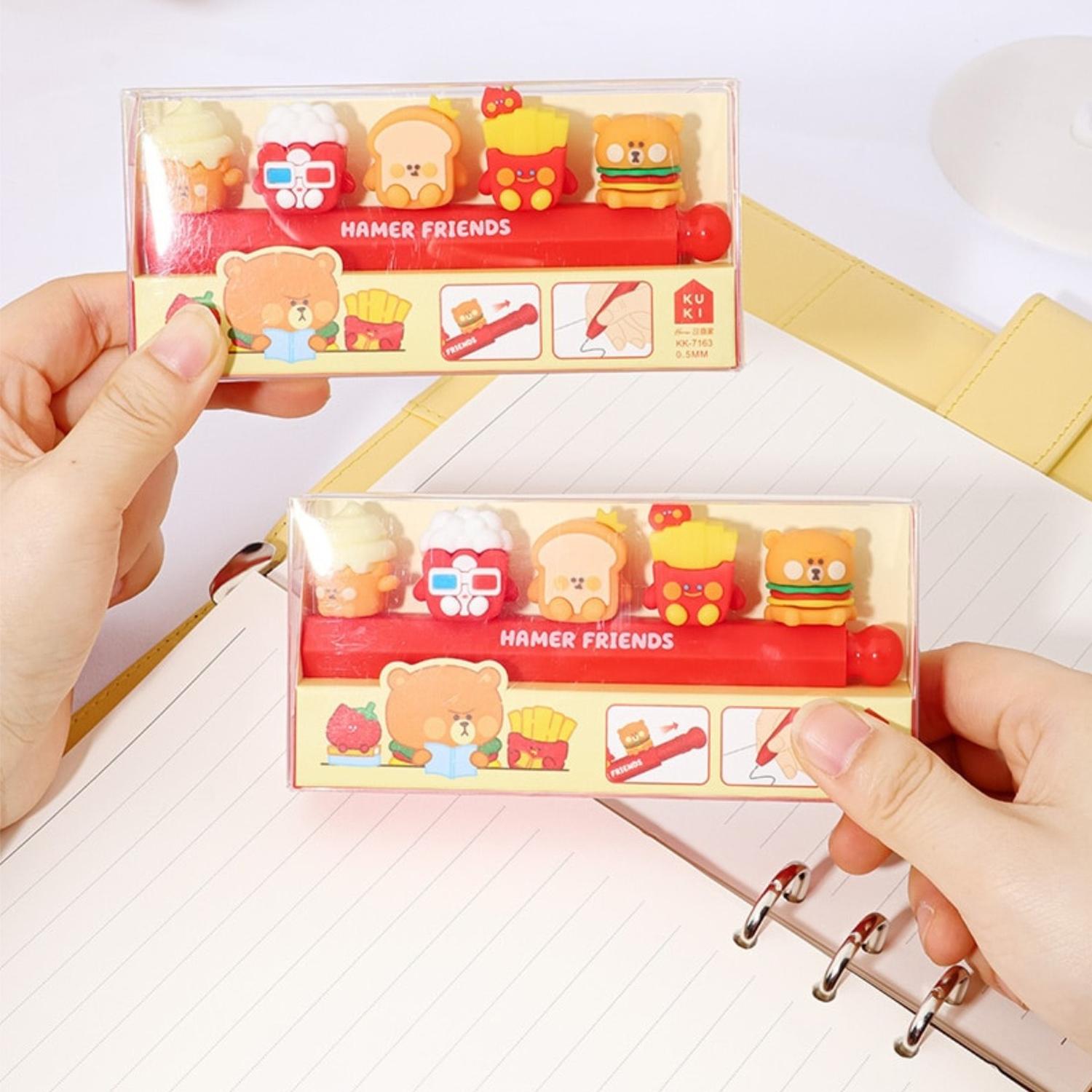 LAPIZ BOLIGRAFO CON MUÑEQUITOS COMIDA DE ADORNOS KAWAII - 2