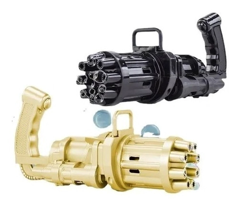 PACK JUGUETE MINIGUN LANZA BURBUJAS TIKTOK - 1