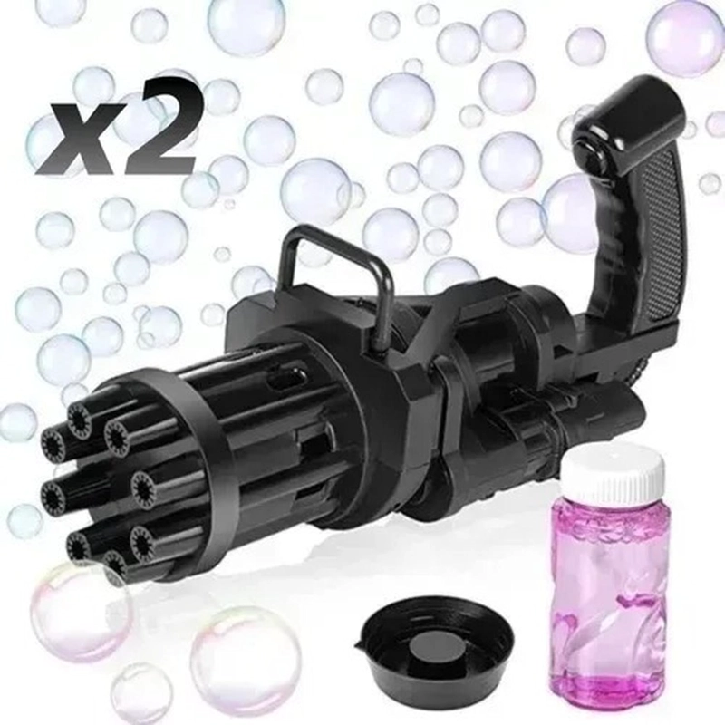 PACK JUGUETE MINIGUN LANZA BURBUJAS TIKTOK - 2