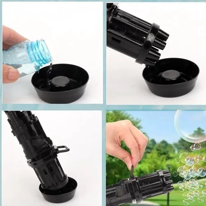 PACK JUGUETE MINIGUN LANZA BURBUJAS TIKTOK - 4