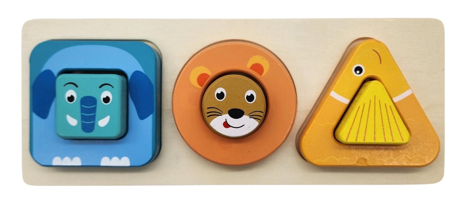 TABLERO DE ACTIVIDADES PARA NIÑOS BLOQUES DE ANIMALES - 3