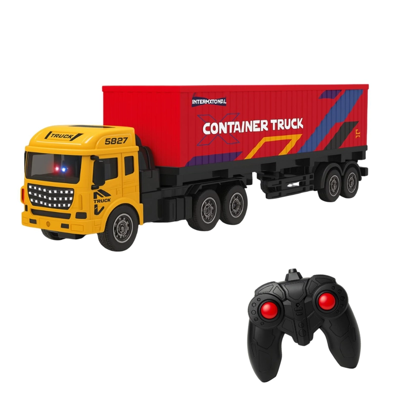 CAMION CONTENEDOR A CONTROL REMOTO RC JUGUETE CON LUCES - 1