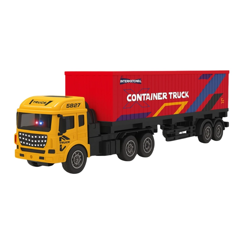 CAMION CONTENEDOR A CONTROL REMOTO RC JUGUETE CON LUCES - 2