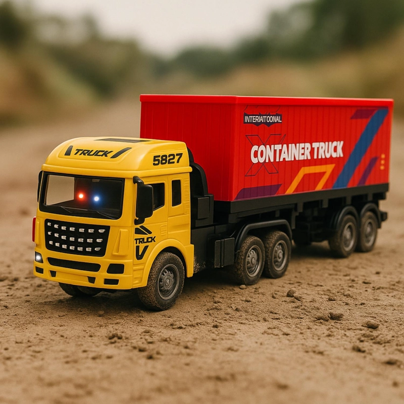 CAMION CONTENEDOR A CONTROL REMOTO RC JUGUETE CON LUCES - 3