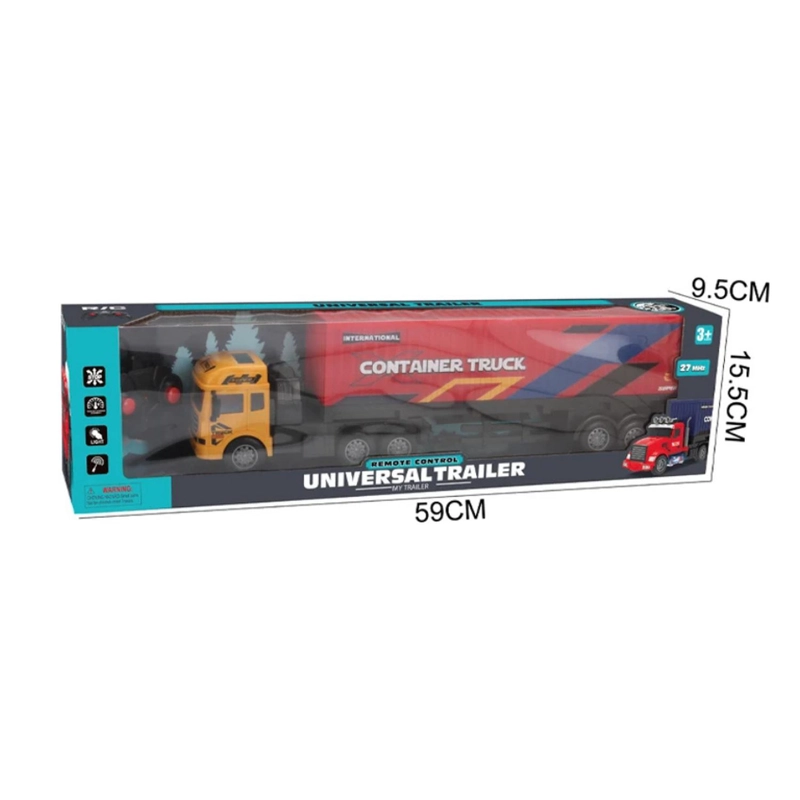 CAMION CONTENEDOR A CONTROL REMOTO RC JUGUETE CON LUCES - 7