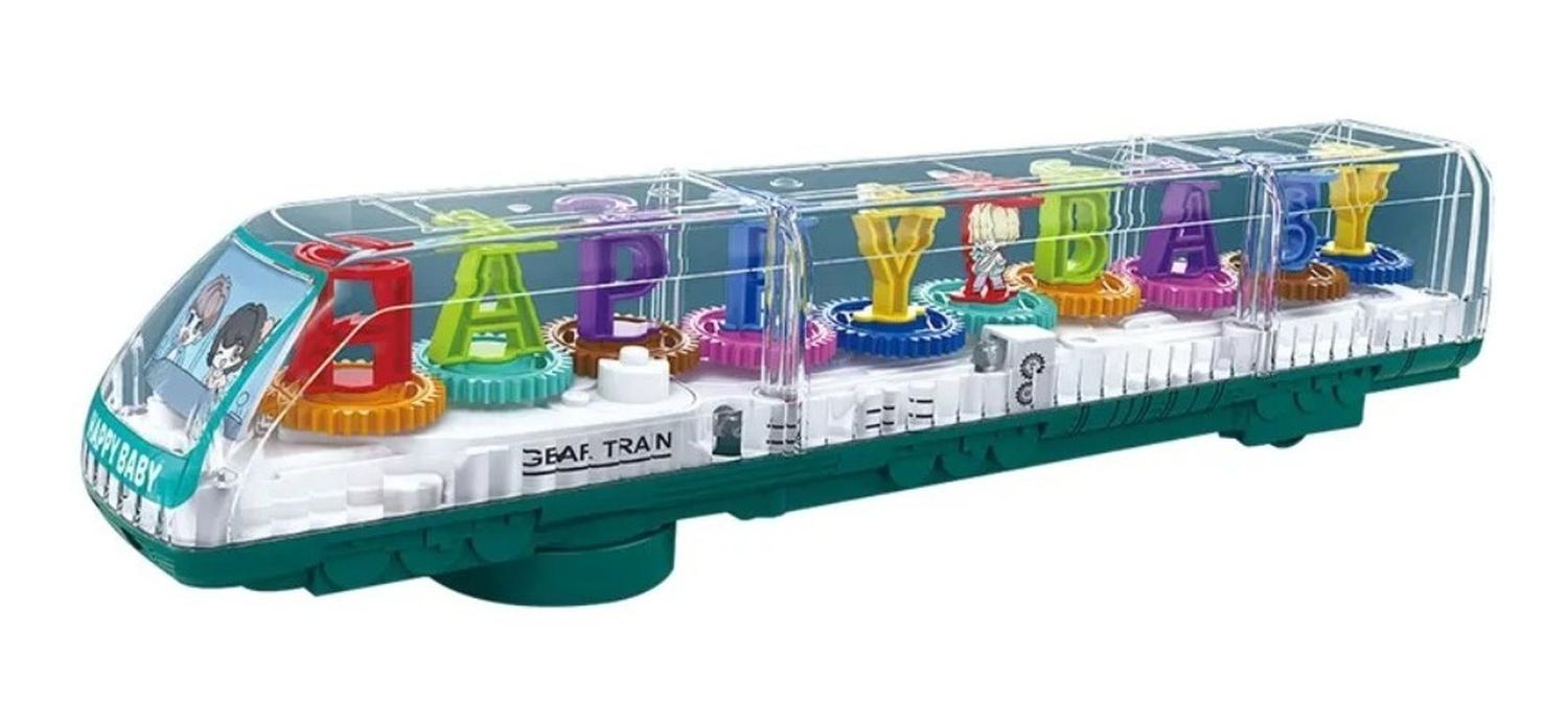 TREN EDUCATIVO TRANSPARENTE LETRAS Y NUMEROS LUMINOSO - 1