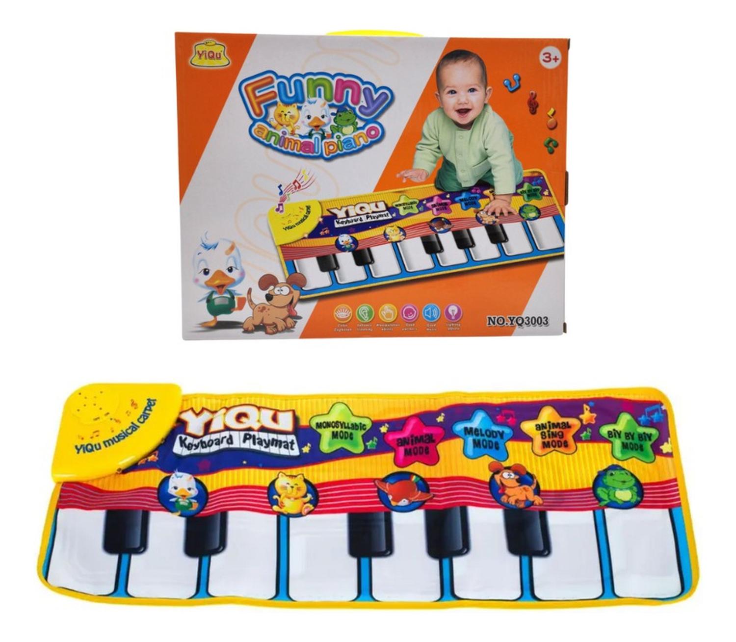 ALFOMBRA MUSICAL PIANO ANIMAL PARA BEBE JUEGA Y APRENDE - 1