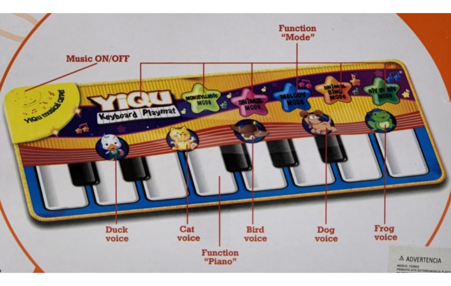 ALFOMBRA MUSICAL PIANO ANIMAL PARA BEBE JUEGA Y APRENDE - 7