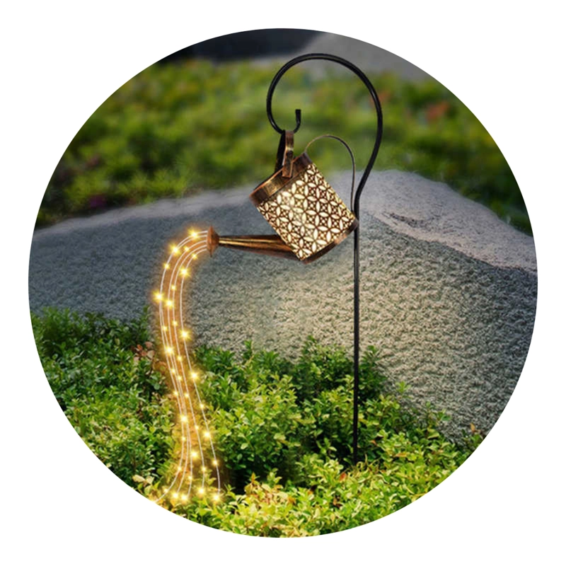 REGADERA SOLAR LED DECORATIVA IMPERMEABLE JARDIN DECORACION - 1