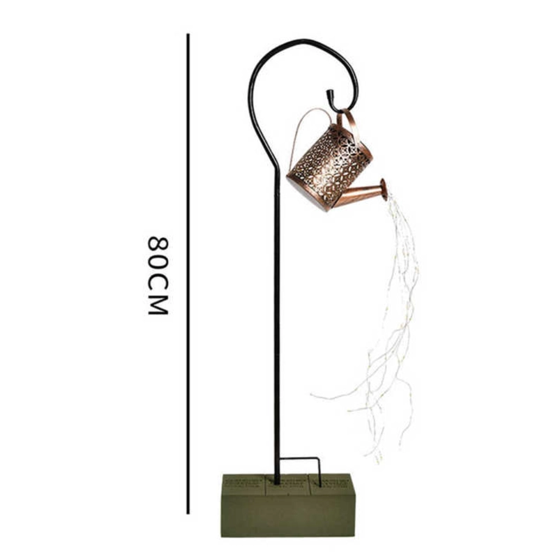 REGADERA SOLAR LED DECORATIVA IMPERMEABLE JARDIN DECORACION - 5