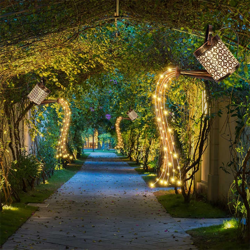 REGADERA SOLAR LED DECORATIVA IMPERMEABLE JARDIN DECORACION - 7
