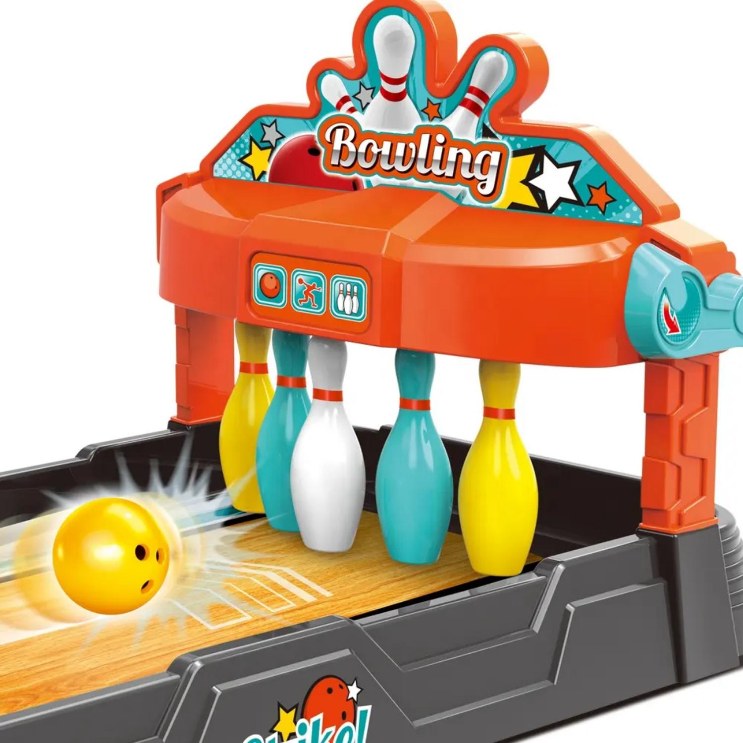 JUGUETE BOWLING COMPLETO JUEGO DE MESA BOLOS FAMILIAR - 5