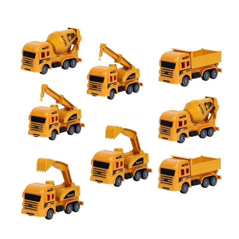 SET 8 CAMIONES DE CONSTRUCCION JUGUETE PARA NIÑOS VEHICULOS - 3