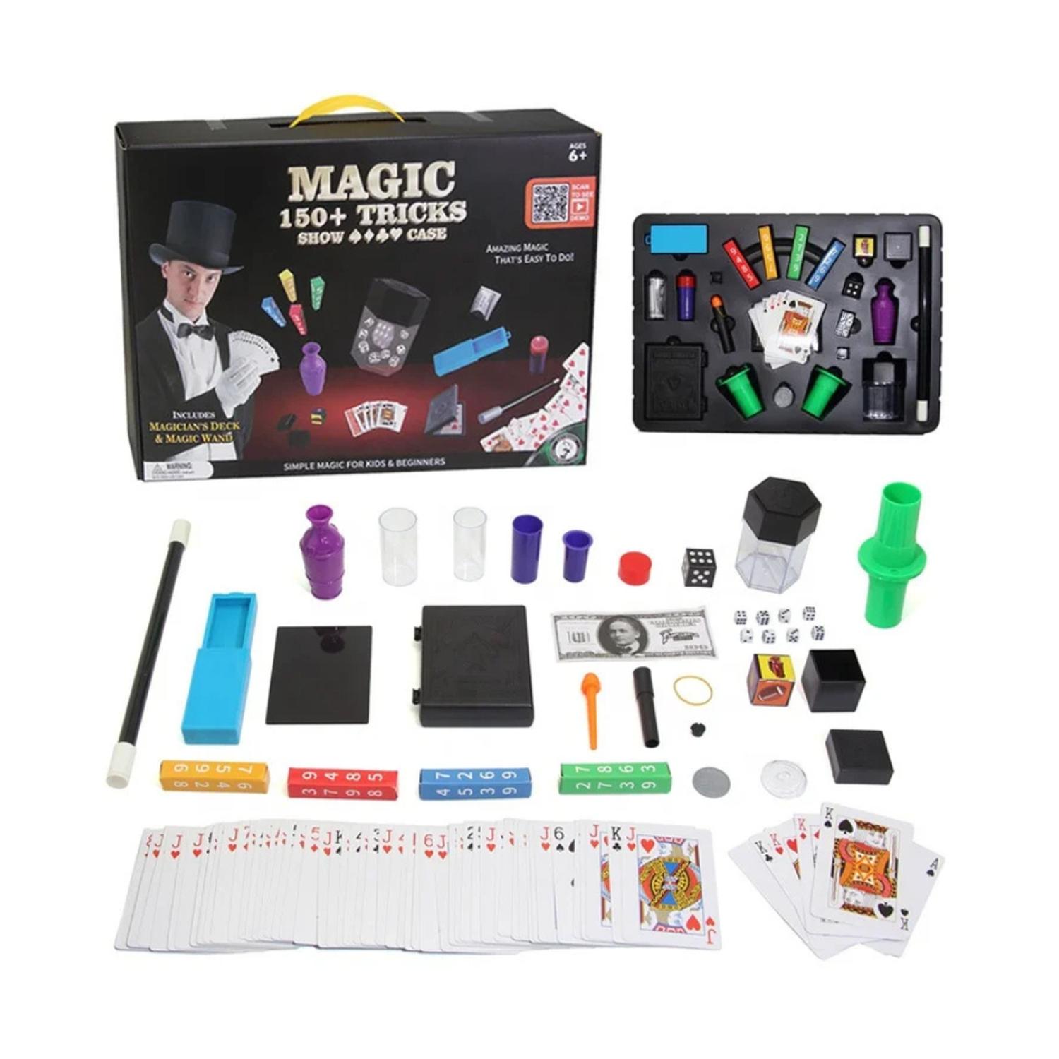 SET JUEGO DE MAGIA MAGIC 150 TRUCOS DE MAGO CON VARITA NIÑOS - 1