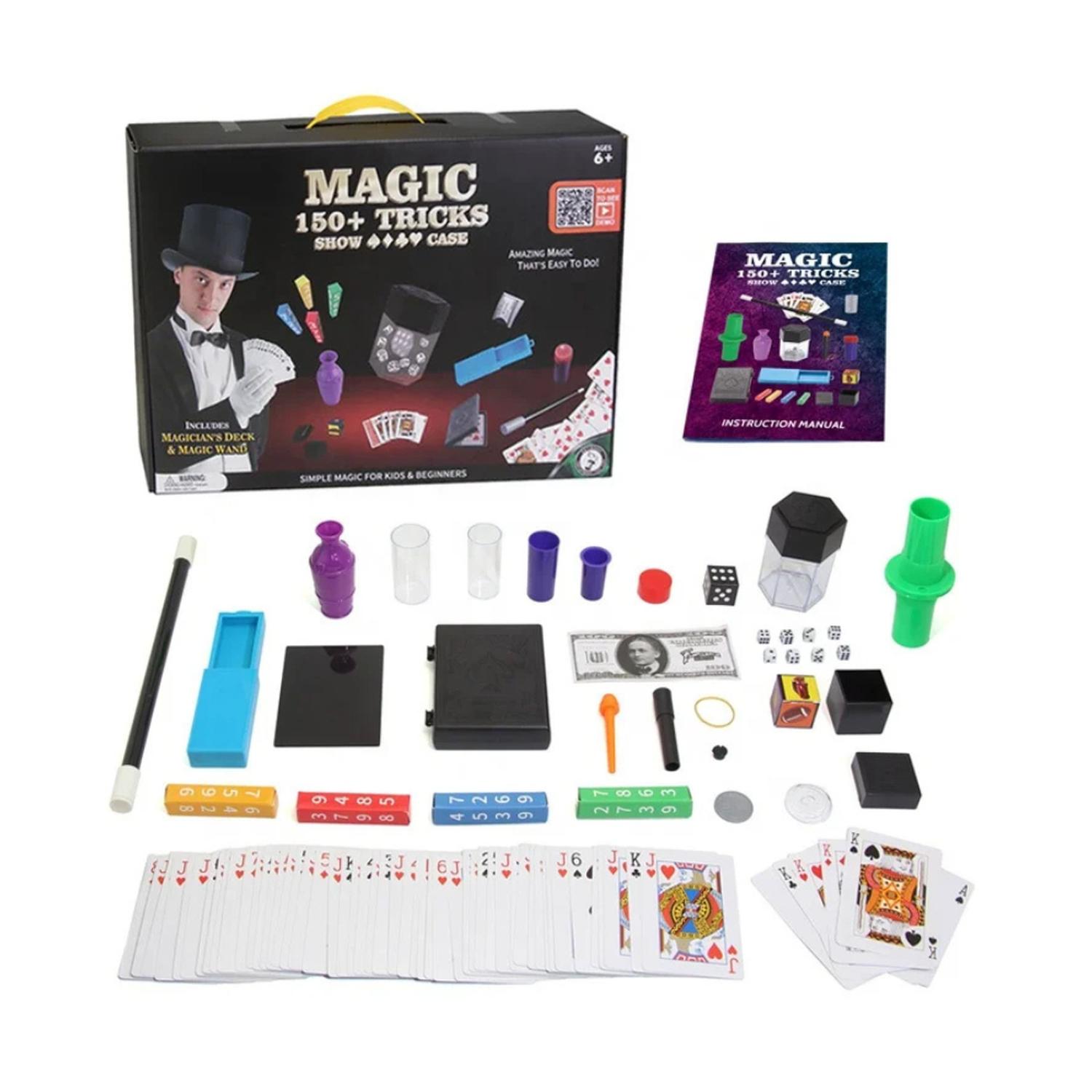 SET JUEGO DE MAGIA MAGIC 150 TRUCOS DE MAGO CON VARITA NIÑOS - 4