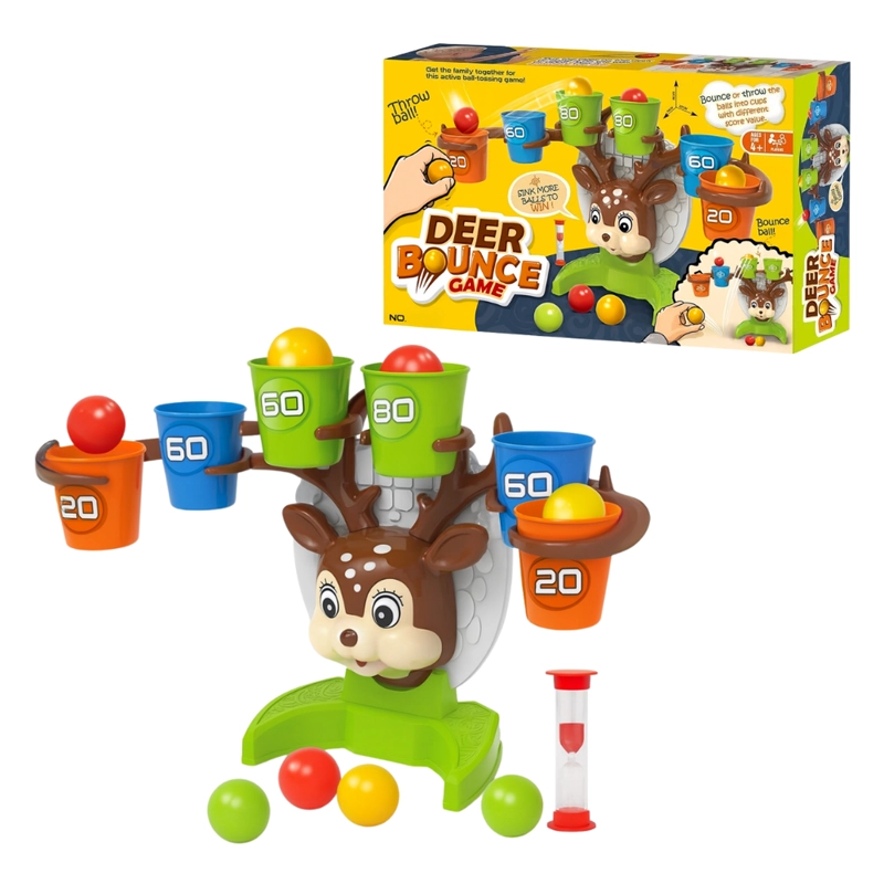 JUEGO DE ENCESTAR PELOTAS DEER BOUNCE JUGUETE DE PUNTERIA