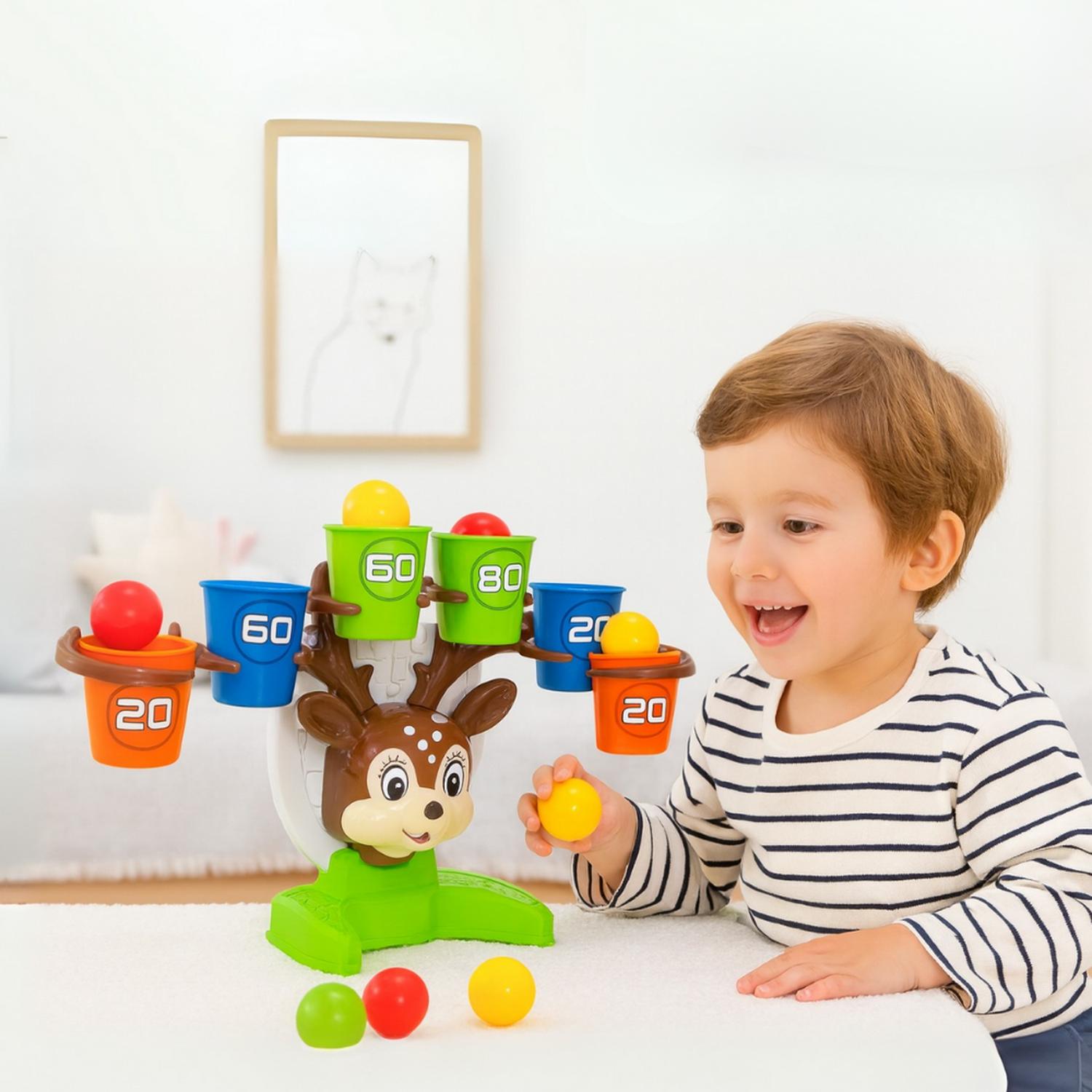 JUEGO DE ENCESTAR PELOTAS DEER BOUNCE JUGUETE DE PUNTERIA - 3
