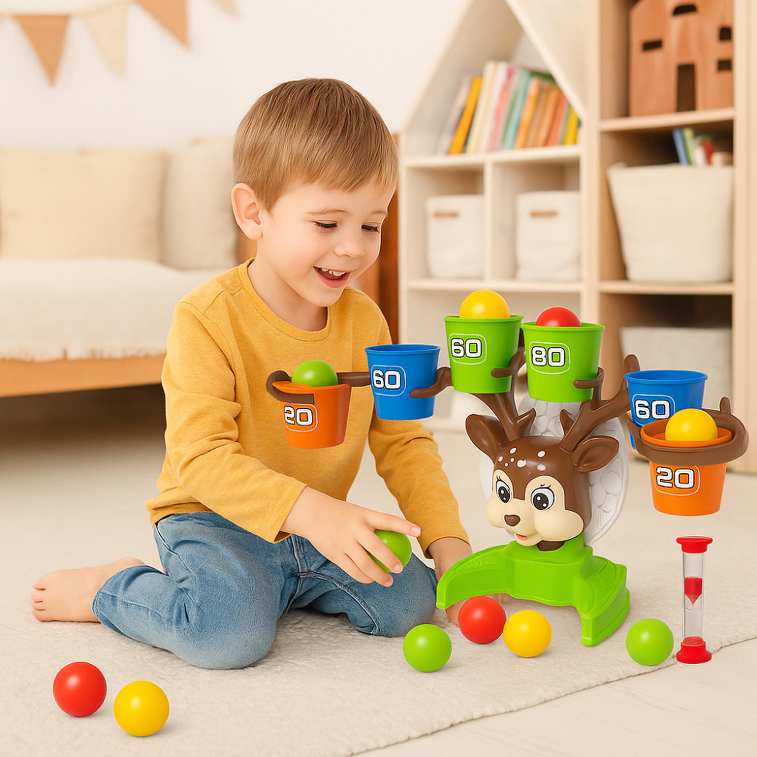 JUEGO DE ENCESTAR PELOTAS DEER BOUNCE JUGUETE DE PUNTERIA - 4