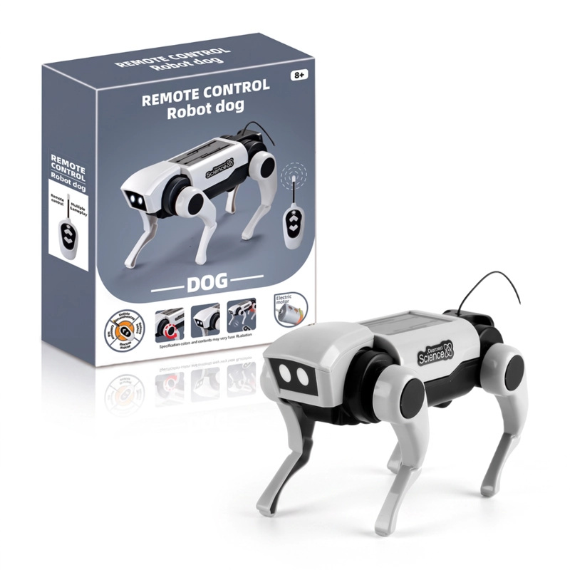 KIT ARMA TU PRIMER PERRO ROBOT RC A CONTROL REMOTO JUGUETE INFANTIL